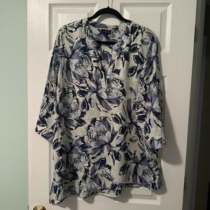 The Limited Blue Floral Women's Tunic